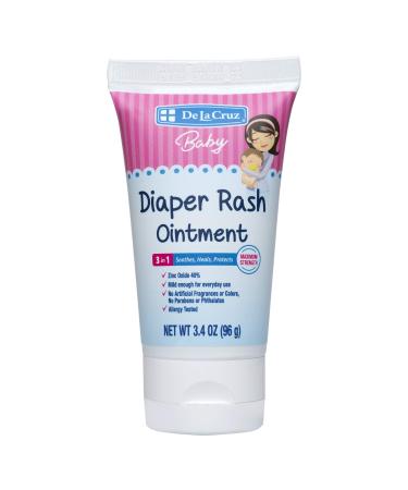 De La Cruz Baby Diaper Rash Ointment Maximum Strength 3.4 oz (96 g)