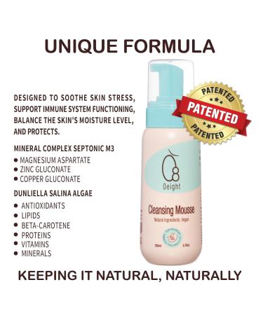 Natural Baby Cleansing Mousse | Soothing Body Wash Foam with Dead Sea Minerals & Dunaliella Salina - 6.76 Oz - Buy Online on GoSupps.com