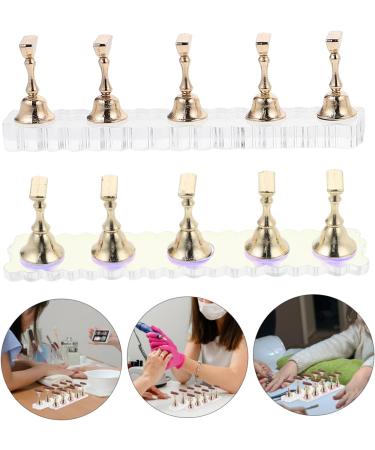 FRCOLOR 2 Sets show rack tool nails nail painting stand press on nail stand nail accessories nail stands for press on press on nail holder nail art stand Acrylic aurora manicure - Buy Online on GoSupps.com