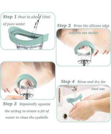 Buy Eye Wash Cup & Manual Contact Lens Cleaner Kit - Effective Dust & Irritant Solution for Soothing Tired Eyes | International Shipping Available - Buy Online on GoSupps.com