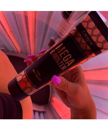 Onyx Mega Bronzer Double Bronzing Tanning Lotion - Anti-Orange Formula for Dark Tan Results - Buy Online on GoSupps.com
