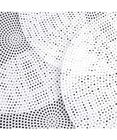 10pcs Clear Mesh Plastic Canvas DIY Kit | Round Plastic Canvas Sheets for Needlepoint | 20cm Embroidery Hoop Included - Buy Online on GoSupps.com