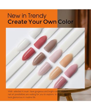 Nail Dipping Powder Kit - Nail Powder Dip Kit Starter Set - 6 Colors Nude Pink Neutral Skin Transparent - Dipping Powder Nail Starter Kit French Art Manicure DIY Gifts No Need Nail Lamp Cured - Buy Online on GoSupps.com