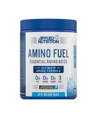 AN Health & Fitness Amino Fuel - Essential Amino Acid (EAA) Powder Supplement Maximize Muscle Growth, 11g of Aminos Per Serving with BCAA’s (ICY Blue Raz, 390g) ICY Blue Raz 390g