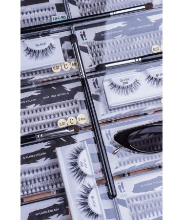 Shop Knot-Free 0.10-c Mix Natural Individual Eyelashes | Ibra Makeup Long C Profile Fake Lashes for Stunning Eye Makeup - Buy Online on GoSupps.com