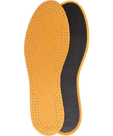 Leather Carbon Shoe Insoles for Men & Women - 6 Pair Pack | Activated Carbon Inserts by Kaps (Women / 6 US / 37 EUR - Buy Online on GoSupps.com