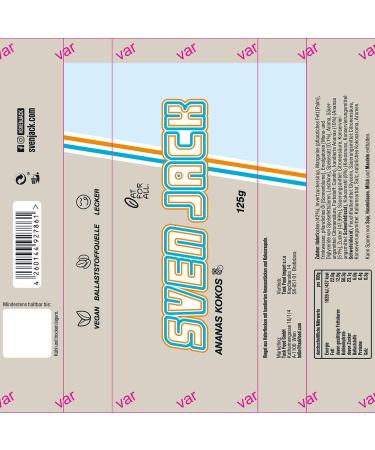 Buy Sven Jack Energy Cake - Pineapple Coconut (Pina Colada) - 24x125g Oatmeal Flapjack - Low Sugar High Energy Bar - International Shipping Available - Buy Online on GoSupps.com