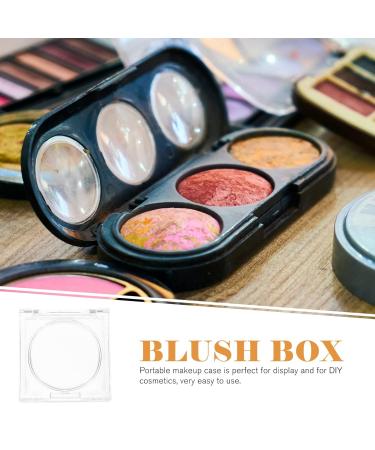 Clear Plastic Powder Cases with Round Top Lids - 4pcs Set for Makeup Storage - Buy Online on GoSupps.com