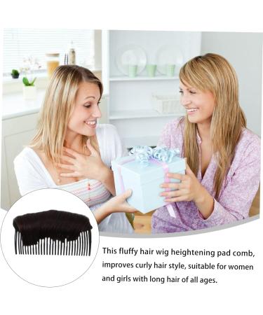 Ipetboom 1pc Wig Booster Pad Hair Bun Updo Maker Hair Barrettes for Honey Brows Bump up Comb Clip Bun Hair Brown Hair Volume Clips Hair Comb Miss Base High Temperature Wire 10X5cm Brown - Buy Online on GoSupps.com