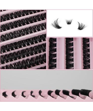 DIY Lash Extension Kit | 200pcs D Curl Volume Cluster Eyelashes with Lash Bond, Seal, and Tweezers | Individual Cluster Lashes for Home Application - Buy Online on GoSupps.com