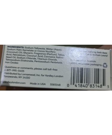 Yardley Hemp Seed Oil W Soap 120g - Buy Online on GoSupps.com