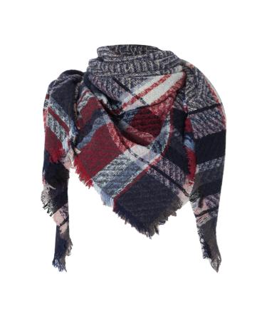 Women cotton scarf winter cotton triangle scarf High-quality triangular scarf scarf cape fashion multi-purpose scarf for women scarf unit size marine