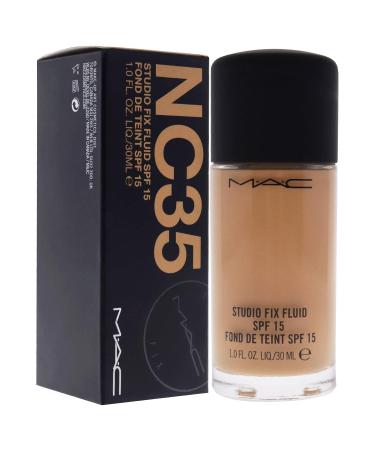 MAC Studio Fix Fluid SPF 15 NC35 Women's Foundation 1 oz - Long-lasting Coverage - Buy Online on GoSupps.com