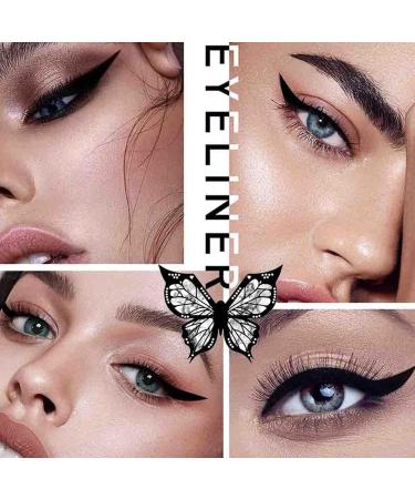 Butterfly Eyeliner Stencil Winged Eyeliner Stamp Reusable and Flexible Eyeliner Stamp Tool Suitable for Makeup Beginners for Winged Look (3Pcs) - Buy Online on GoSupps.com