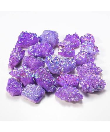 Natural Magic Natural Quartz Electroplated Purple Crystal Cluster Titanium Coating Quartz Cluster Gemstones Home Aquarium Decor ZJGIDTEM (Color : Purple Size : 300g) 300g Purple - Buy Online on GoSupps.com