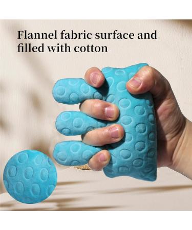 Hand Contracture Cushion - Finger Separator Protector Aid for Rehabilitation | Elastic Band Orthosis for Elderly | Anti-Stick Grip Tool (Blue - Buy Online on GoSupps.com
