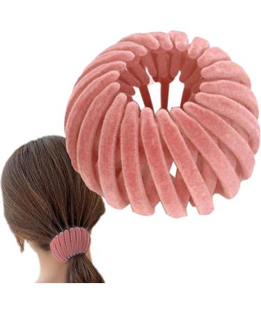 Expandable Hair Claws Birds Nest Hair Clip Retractable Ponytail Holder Clip Hair Clips Hair Claw Clamps Hair Bun Maker Hair Styling Tool Hair Barrette For Girls Lady Women Hair Accessories Pink - Buy Online on GoSupps.com