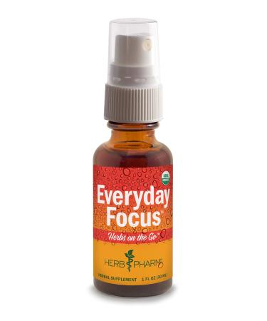 Herb Pharm Herbs on the Go Portable Spray Everyday Focus 1 Fl Oz