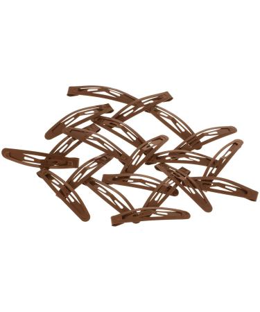 HAARallerliebst Hair Clips - 20 Small Brown Clips (4.3cm) with Storage Box (Pink) | International Shipping Available - Buy Online on GoSupps.com