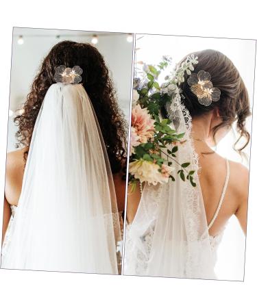 DRESSOOS flower hair accessories girl hair accessories bridal hair accessories headpiece for wedding decoration metal hair comb bridal hair accessory hair pin Hanfu alloy Hair up bride - Buy Online on GoSupps.com