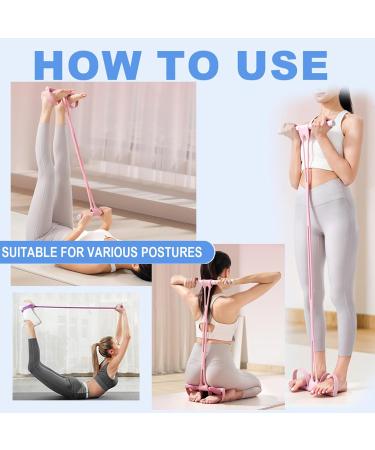 Yoga Pedal Resistance Band - Home Gym Exercise Equipment for Arms & Abs Purple - Buy Online on GoSupps.com