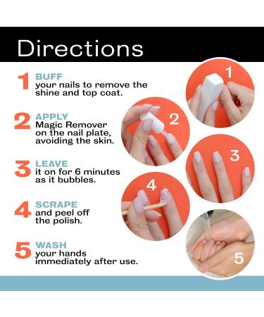 Professional Gel Nail Polish Remover - Quick & Easy No-Foil Formula - 15ml - Buy Online on GoSupps.com
