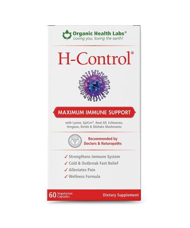 H-Control Immune System Booster Vitamin C with Zinc for Maximum Immune Support 60 Veggie Capsules - Organic Health Labs
