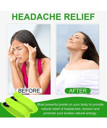 ANAMPION 2 Pack Wearable Headache Relief Clip - Green: Natural Headache Migraine Tension Relief - Acupressure Hand Pressure Point LI4 Clip - Buy Online on GoSupps.com