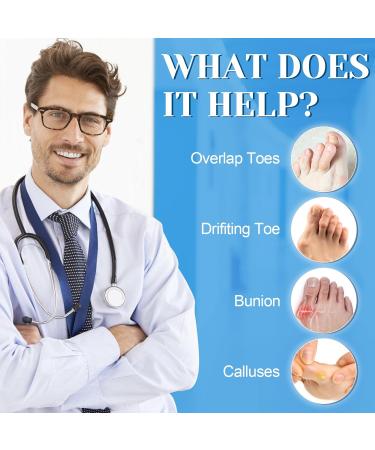 Pack of 6 Reusable Bunion Cushion Protectors - Gel Shields & Toe Spacers for Foot Pain Relief | Comfortable Bunion Pads for Yoga & Daily Use - Buy Online on GoSupps.com