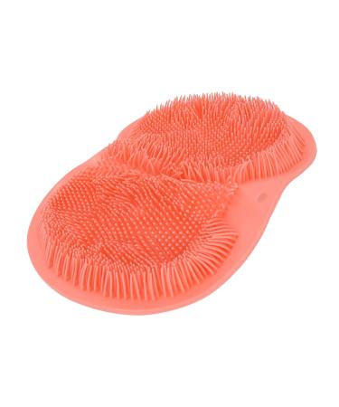 Shower Foot Scrubber Mat - Silicone Foot Massage for Men | Soft Hanging Design | Perfect for Beauty Salons - Red - Buy Online on GoSupps.com