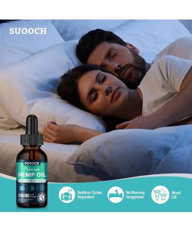 Hemp Oil Organic Premium(2 Pack)- Maximum Strength 100% Natural Drops Hemp Extract Tincture Supports Relaxation - Buy Online on GoSupps.com