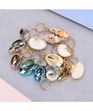 Nikou Hair Zoprings - Multi-Purpose Dreadlocks Jewelry | 13-Piece Shell Hair Accessories for Women & Girls - Easy DIY Dreadlocks Rings - Buy Online on GoSupps.com