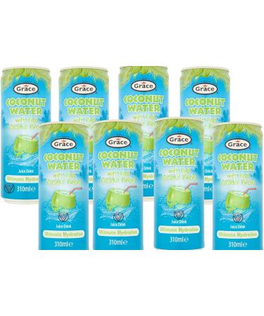 Grace Coconut Water Juice Drink with Real Coconut Pieces 310ml | Pick Any Number of Cans - Buy Online on GoSupps.com
