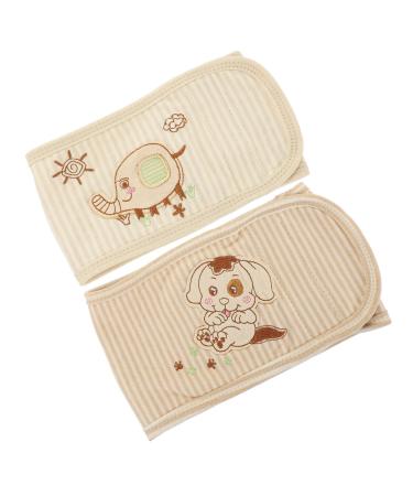 Healifty 2pcs Baby Belly Button Band Umbilical Cord Stump Cord Care Belly Band Newborn Belly Band Navel Band Hernia Belt for Baby Belly Circumference Girth Navel Cord Cold Protection Baby