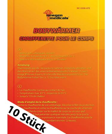 Newgen Medical Hand Warmer Gel Cushions - 10-Pack Body Warmer Heat Pads for Up to 12 Hours of Warmth | Perfect Heated Gloves Alternative - Buy Online on GoSupps.com