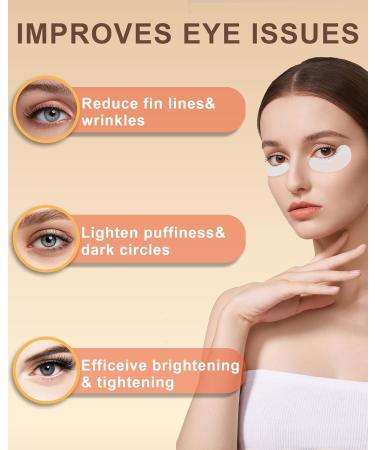 LYSdefeu Eye pads 5 pieces hydrogel Firming Eye Patches eye pads against circles around the eyes reduces swelling of the eyes and improves fine lines relieves wrinkles and swelling eye mask - Buy Online on GoSupps.com