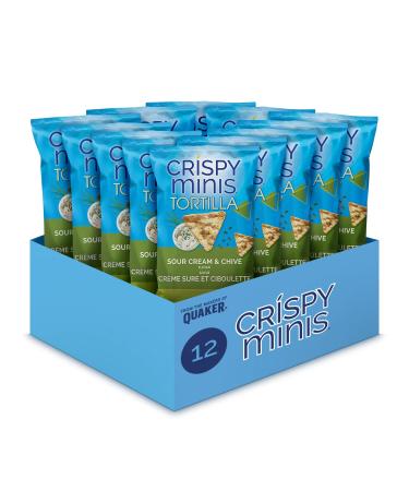 Crispy Minis Tortilla Sour Cream & Chive Flavour Brown Rice Chips Multi-Pack 100 g (Pack of 12) Sour Cream & Chive 8.33 g (Pack of 12)