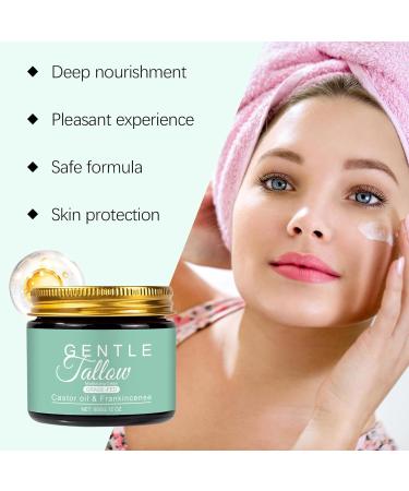 BERALLOYE Grass Fed Beef Tallow with Frankincense Oil and Castor Oil Organic Grass Fed Beef Tallow for Skin Whipped Frankincense Castor for Skin Face Body Moisturizer 2.12 OZ (1PCS) - Buy Online on GoSupps.com