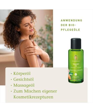  Primavera Organic almond oil 50 ml - Buy Online on GoSupps.com