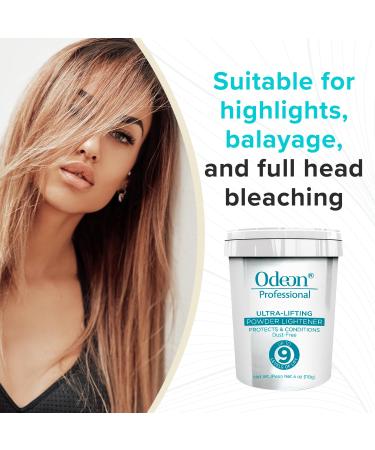 Odeon Professional Ultra-Lifting Powder Lightener | Hair Bleach Powder for Balayage & Highlights | 4oz - Up to 9 Levels - Buy Online on GoSupps.com