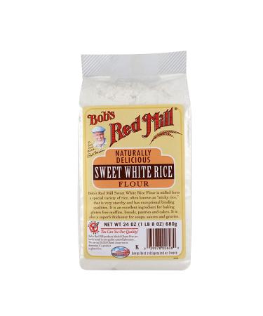 Bob's Red Mill Sweet White Rice Flour 24oz (Pack of 4) - Gluten-Free & Versatile - Buy Online on GoSupps.com