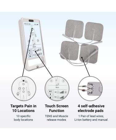 Touch Screen TENS & EMS Massager - Electric Muscle Stimulator for Pain Relief | Touch Stim - Buy Online on GoSupps.com