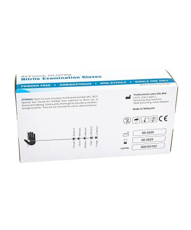 PRO DeTouch Nitrile Exam Gloves - Case of 1000, Medium | Powder Free, Latex Free Disposable Gloves for Medical, Lab, Food Service, or Beauty Business - Waterproof Synthetic Rubber Gloves 3.2 Mil - Pack of 1000 - Buy Online on GoSupps.com