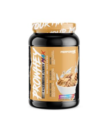 ProWhey Max Whey Protein Powder | Maximum Quality and Taste | 24g Protein with Added Digestive Enzymes | Delicious Flavors (Cinnamon Cereal 2 Pounds) Cinnamon Cereal 2 Pound (Pack of 1)