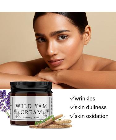 Organic Wild Yam Cream | Natural Night Sweats Relief | Deep Moisturizing for Hormone Balance | 2 oz/60g - Buy Online on GoSupps.com