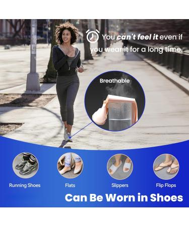 DNShan Medium-Sized Adjustable Bale Corrections - Ultra-Thin Toe Protectors for Men & Women | Soft Bale Tooth Socks for Ultimate Comfort in Shoes - M Nude - Buy Online on GoSupps.com