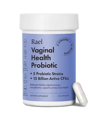 Rael Probiotics for Women - Supplements Digestive Enzymes Prebiotics pH Balance Vaginal Odor & Flora Urinary Tract & Gut Health (30 Day Supply)