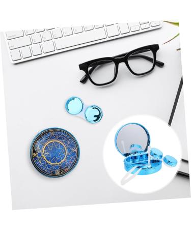 Buy Lurrose Starry Sky Contact Lens Travel Case Set - Compact 7.5x7.5cm Blue | Perfect for Eyewear Storage & Short-Sighted Glasses - Buy Online on GoSupps.com