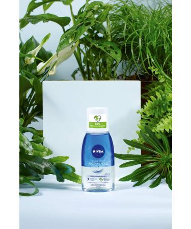 Nivea Double Effect Eye Make-Up Remover 125ml | Sensitive Eye Cleanser | Waterproof Makeup Remover (2 Pack) - Best for Gentle Makeup Removal - Buy Online on GoSupps.com