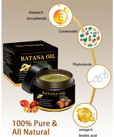 100% Raw Batana Oil for Hair Growth Organic Dr. Sebi Batana Oil from Honduras Unrefined Batana Oil Prevents Hair Loss Pure and Natural Hair Treatment for Curly Hair Enhances Hair Thickness - Buy Online on GoSupps.com